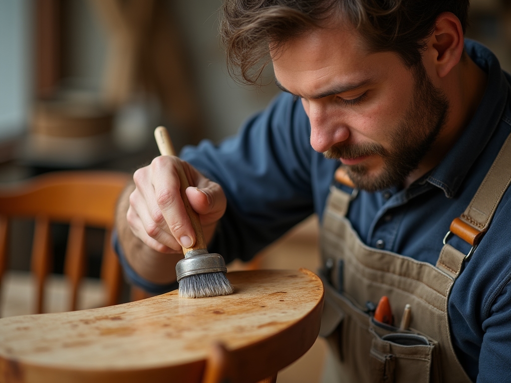 Applying wood finish to a project